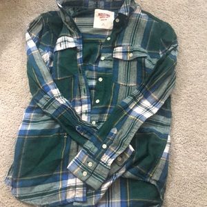 Green and blue Plaid Women’s Flannel